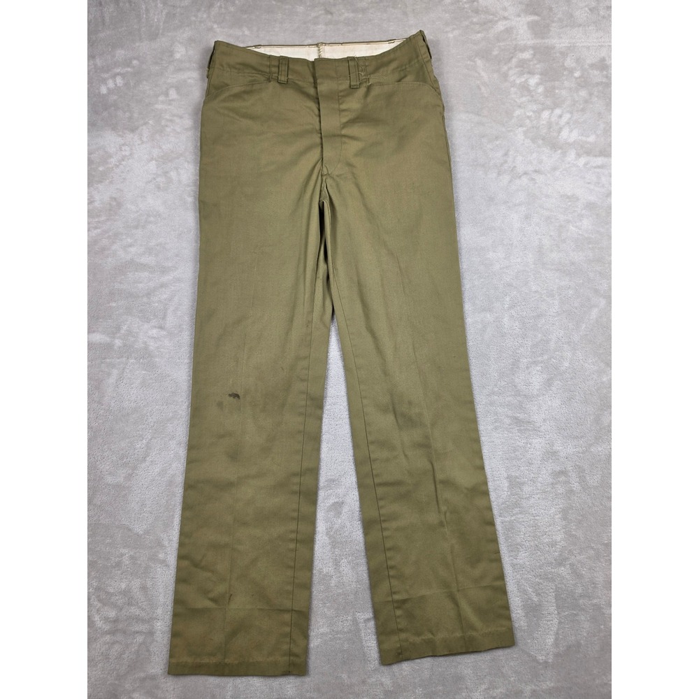 Vintage Boy Scouts of America Pants Mens 28x28 Green Talon Zipper BSA *Read